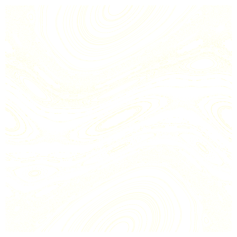 Phase portrait of the Chirikov standard map: nested island chains inside a speckled chaotic sea.